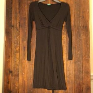 United Colors of Benetton Brown Long Sleeved Dress